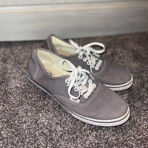 Gray Vans with Laces